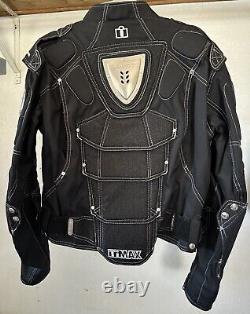 TiMAX ICON Motorcycle Jacket Men's/Womens Anatomical Armor Titanium Protection S