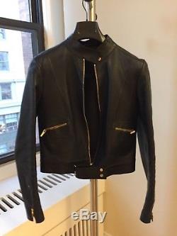 Tom Ford for Gucci Black Leather Motto Jacket