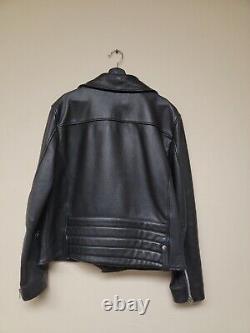 Topman Leather Moto Jacket Mens