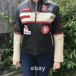 Tough Riders Leather Racing Jacket Fila PlayStation PS1 2006 Champion Retro RARE