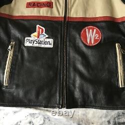 Tough Riders Leather Racing Jacket Fila PlayStation PS1 2006 Champion Retro RARE