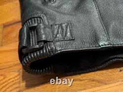 TourMaster Leather Motorcycle Jacket Men's 44 Large Coaster Series III Read