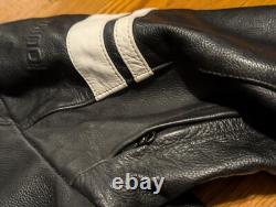 TourMaster Leather Motorcycle Jacket Men's 44 Large Coaster Series III Read
