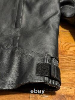 TourMaster Leather Motorcycle Jacket Men's 44 Large Coaster Series III Read