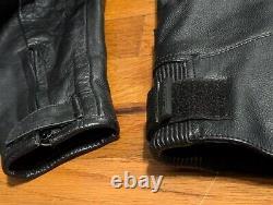 TourMaster Leather Motorcycle Jacket Men's 44 Large Coaster Series III Read
