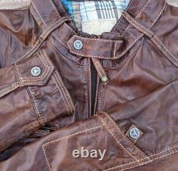 Trapper Englisch Motorcycle Jacket Men's Size Large