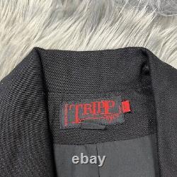 Tripp NYC Mens Black Zipper Moto Goth Punk Jacket Size Large