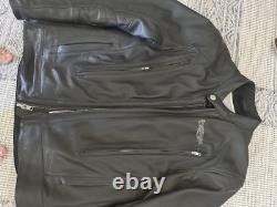 Triumph Leather Motorcycle Jacket MENS size 44/54