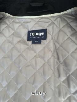 Triumph Leather Motorcycle Jacket MENS size 44/54