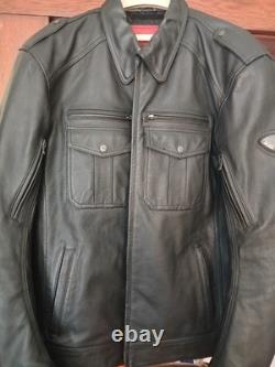 Triumph Men's XXL Armoured Leather Riding Coat Jacket Protective Padding