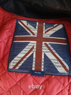 Triumph Men's XXL Armoured Leather Riding Coat Jacket Protective Padding