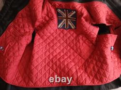 Triumph Men's XXL Armoured Leather Riding Coat Jacket Protective Padding