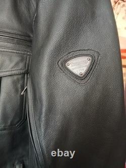 Triumph Men's XXL Armoured Leather Riding Coat Jacket Protective Padding