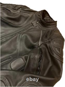 Triumph Motorcycles Leather Jacket Armored Liner Vented NICE! Medium Large