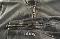 True Religion Cowhide Leather Cafe Racer Jacket XXL