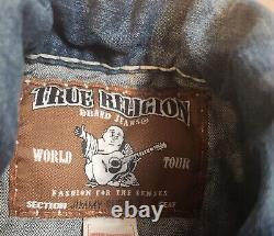 True Religion Jimmy Super T Jean Jacket. Men's XL. Dark Wash