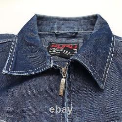 True Vintage FUBU Jeans Denim Jacket Men's Size 3XL 90s Hip Hop Oversized Retro