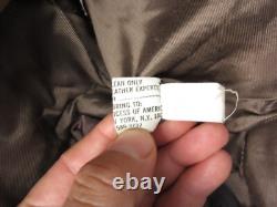 True Vintage Leather Jacket Mens Size 36 Brown Motorcycle Talon Zip 60s 70s