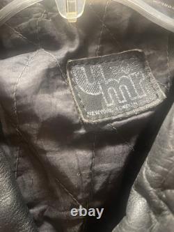 UMR 80's-90's Vintage Leather Jacket 40 Biker jacket punk, grunge, metal
