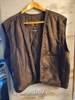 UNIK Leather Motorcycle Jacket Tan With Fringe SZ 50 With Matching XL Chaps