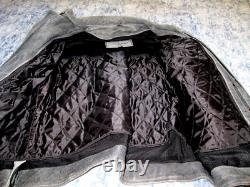 UNIK Premium Mens Size 2XL Heavy Black Leather Motorcycle Jacket in VGC