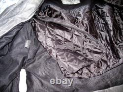 UNIK Premium Mens Size 2XL Heavy Black Leather Motorcycle Jacket in VGC