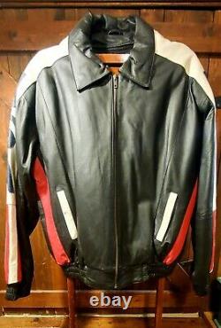 USA Men's Leather Riding Jacket Size XL