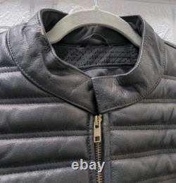 Used Harley Davidson Men Reflective Willie G Skull Heavy Leather Jacket Size XL