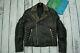 Used Versace H&m Mens Jacket Coat Biker Leather 100% Authentic Size L 50