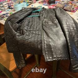 Used mens Vintage Genuine Leather Biker Jacket medium, Bought 1984, 1 Owner