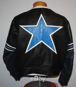VANSON LEATHERS STAR leather jacket Size L XL Very Rare Blue with serial #