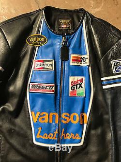 VANSON LEATHERS STAR leather jacket Size XL