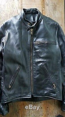 VANSON LEATHER Model A motorcycle jacket, beautiful, Sz 40, excellent