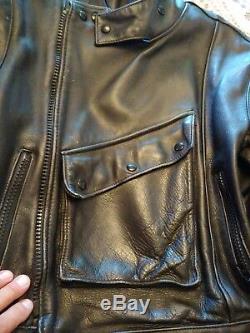 VANSON Leathers Swedish Motorcycle Police Jacket Size 38