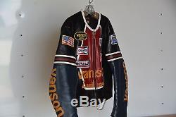 VANSON STAR Mens Leather Jacket size 38 Excellent Condition