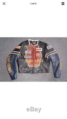 VANSON Star Leather Jacket 38