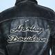 VERY COOL OLD SCHOOL HARLEY DAVIDSON BLACK LEATHER DISTRESSED JACKET Sz SMALL