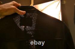 VGC Vanson Leather Jacket Unisex L Perforated Bike Cafe Jacket Measurements
