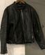 VINTAGE 80's First Genuine Leather MOTORCYCLE JACKET Cafe Racer Jacket SZ 46