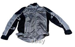 VINTAGE HARLEY DAVIDSON MOTORCYCLE JACKET ARMORED MESH LEATHER MEN's L 2005