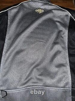 VINTAGE HARLEY DAVIDSON MOTORCYCLE JACKET ARMORED MESH LEATHER MEN's L 2005