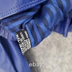 VINTAGE Pelle Moda Leather Jacket Mens Medium Blue Biker Cafe American Male