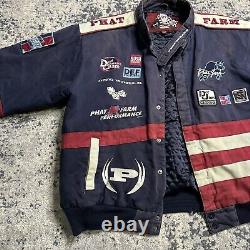 VINTAGE Phat Farm Jacket Mens XLarge Racing 90s Y2K Def Jam 2000 Russell Simmons