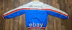 VINTAGE RARE MADE IN JAPAN 1980's HONDA RACING FULL ZIP JACKET SIZE M Medium