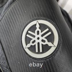 VINTAGE Yamaha Men Jacket 46 Black Motorcycle Gericke GYT-R Leather READD