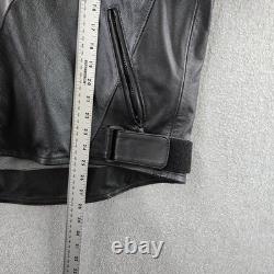 VINTAGE Yamaha Men Jacket 46 Black Motorcycle Gericke GYT-R Leather READD