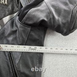 VINTAGE Yamaha Men Jacket 46 Black Motorcycle Gericke GYT-R Leather READD