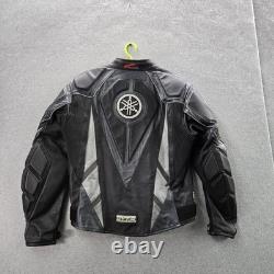 VINTAGE Yamaha Men Jacket 46 Black Motorcycle Gericke GYT-R Leather READD