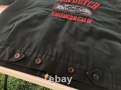 VON DUTCH Vintage & Classic GAS STATION Motorcycle Work Jacket Black RARE 2XL