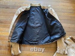 VTG 1960's CUSTOM LEATHER MOTORCYCLE RACING JACKET SIZE 40 & PANTS WOW